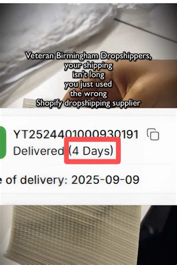 Veteran Birmingham Dropshippers, your shipping isn't long you just used the wrong Shopify dropshipping supplier poster-wrong agent #dropshipping #dropshippingsupplier #dropshippingagent #shopify #birmingham