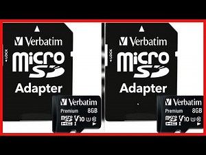 Verbatim 8GB Premium microSDHC Memory Card with Adapter, UHS I Class 10 44081