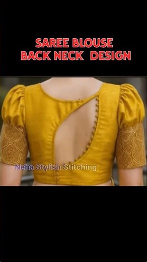 SAREE BLOUSE BACK NECK DESIGNS | #trending #blouse #fashionndesigns