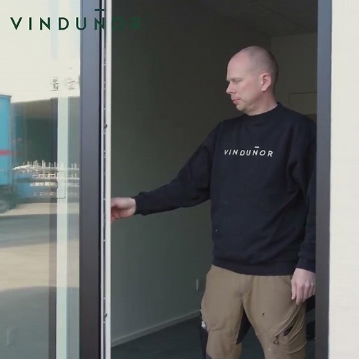 Vindunor skydedør med soft close - og open