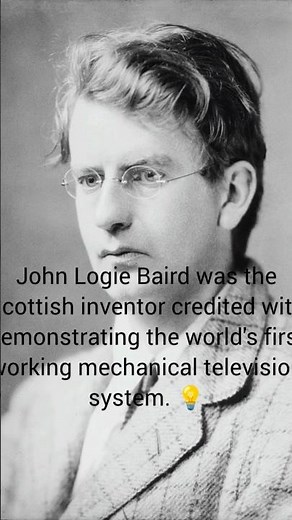 The first television: John Logie Baird demonstrated the first mechanical television. #inventables
