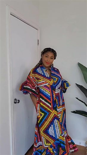DIY African Print Ruffle Dress Tutorial