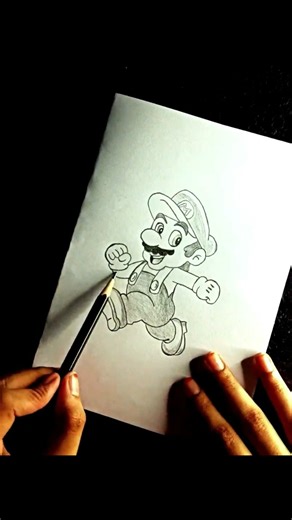 Drawing Super Mario || Pencil sketch of Super Mario