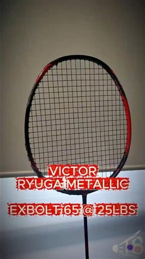 LZJ's Victor Thruster Ryuga Metallic - @25lbs | Exbolt65 #leeziijia #victor #badminton #ryuga #asmr