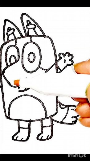 how to draw bluey and bingo