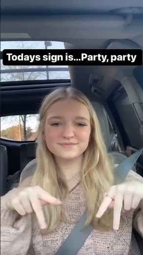 Party in ASL #americansignlanguage #asl #educational #shortsvideo #kidstv #learninglanguages