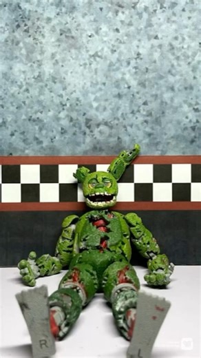Springtrap test stop motion #fivenightsatfreddys #fnaf