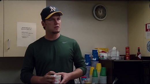 Chris Pratt plays baseball player Scott Hatteberg in Moneyball | Daily Mail Online