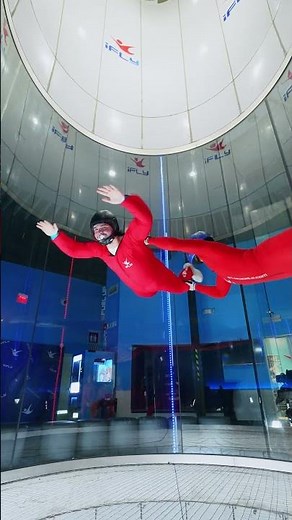 POV: Trying indoor skydiving for the first time 😳 #skydiving #bucketlist