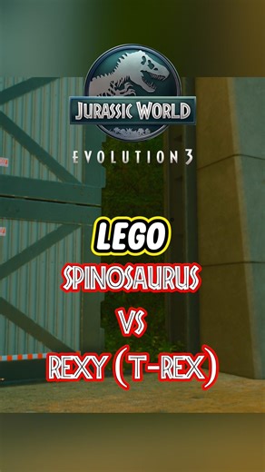 Lego Spinosaurus vs Rexy | Jurassic World Evolution 3