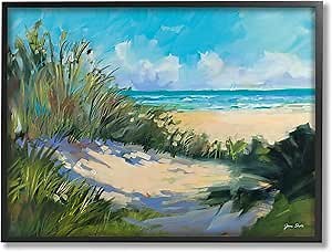 Beach Sand Dune Under Sunny Blue Sky Landscape