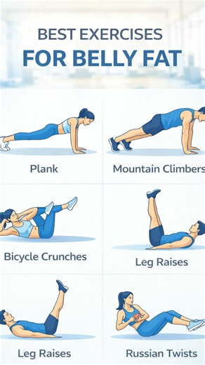 Best Exercises to Lose Belly Fat 🔥 | Flat Stomach Workout #shorts #weightloss