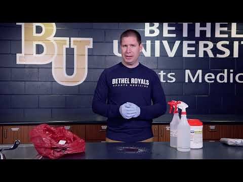 Cleaning and Decontaminating a Blood Borne Pathogen Spill Skills Video