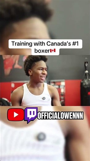 Training with Canada’s #1 boxer🔥 #boxing #boxer #training #gym #shorts #boxinglife