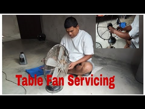 Gharmai Table Fan Servicing Gardai// How To Servicing Table Fan At Home