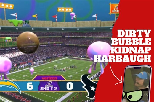 Dirty Bubble ?kidnaps? Harbaugh as Herbert throws INT