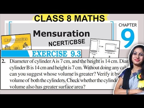 Mensuration | Ex 9.3 Class 8 Maths Question 2 Solution | CBSE 8th Class Maths NCERT Solutions