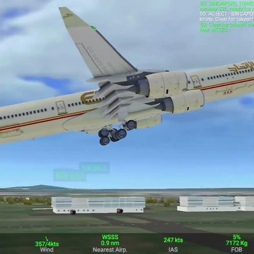 Singapore to Abu Dhabi ✈️ RFS Ultra Realistic Flight!”