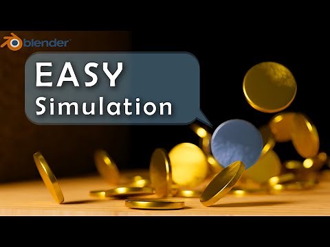 Blender Falling Coin Simulation (EASY Tutorial)