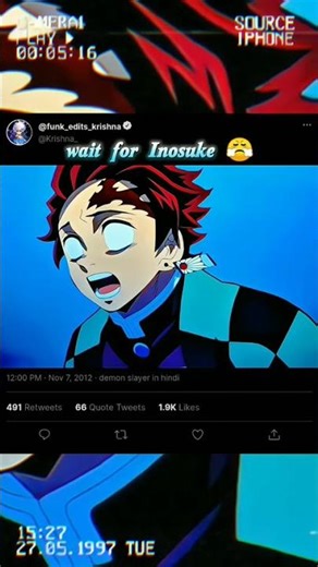 Demonslayer- Inosuke save janjiro🤯😤