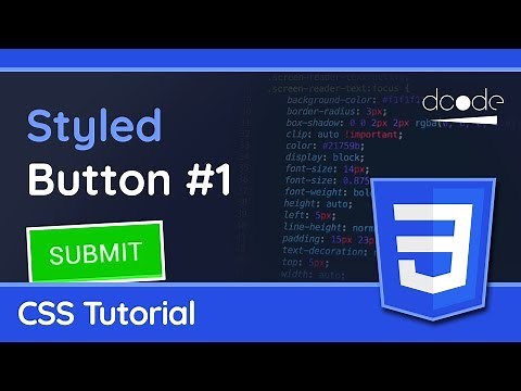 Styled Button in CSS #1 | Web Design Tutorial