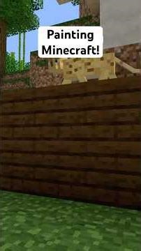 Painting DARK OAK PLANKS in Minecraft! #minecraft #texturepack