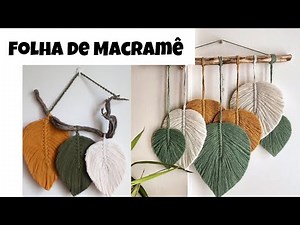 Macrame Leaves / Macrame Feather - Step by Step | DIY