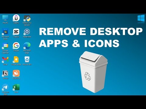 How to Remove Desktop Apps And Icons from Desktop Windows 11 & Windows 10