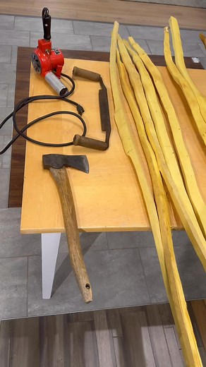 Bois d’Arc bow blanks ready to heat-set the natural twist out. No water or steam needed for Osage orange just heat | Bois DArc Kingdom