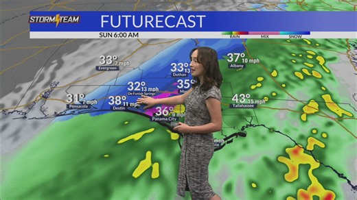 Watch now: Saturday night & Sunday snow forecast