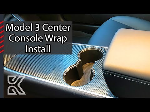 Tesla Model 3 Center Console Wrap Install