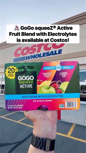 49 reactions | GoGo squeeZ® Active Fruit Blend with Electrolytes is...