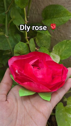 DIY Paper Rose 🌹 | How to Make a Beautiful Paper Flower | Easy Rose Flower Making