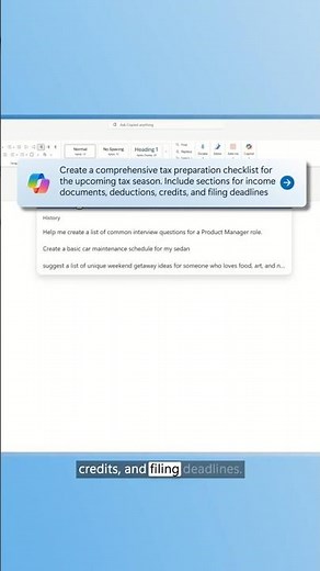 Smarter Tax Prep Using Copilot