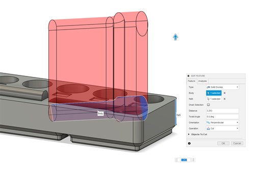 Solid Sweep not working as expected