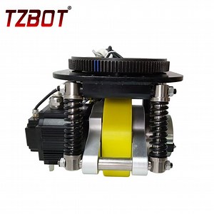 [Hot Item] Tzbot New Product 1500W Agv Drive Wheel 3000rpm Rated Torque AMR Robot Steering Wheel Agv Motor Wheel with Suspension for Agv AMR Forklift