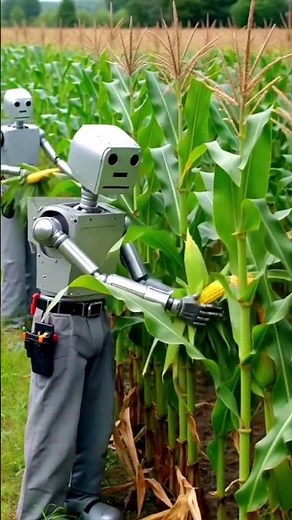 AI Robots Harvesting Corn 🌽 | Future Farming Technology