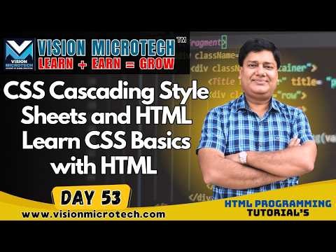 CSS Cascading Style Sheets and HTML | Learn CSS Basics with HTML