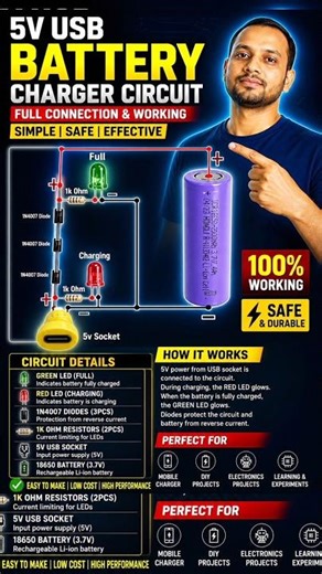 Mobile Charger Circuit ⚡ Simple & 100% Working #trending #viral #tech #electronics