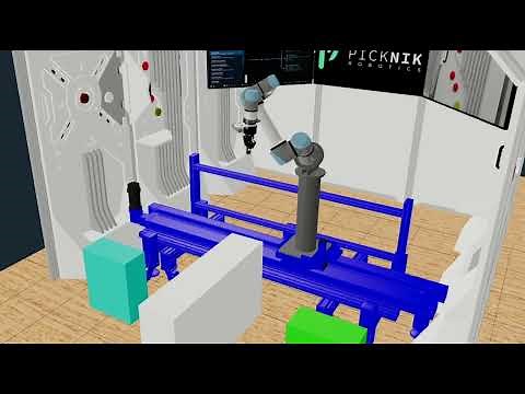 MoveIt Pro - Pick and Place with Linear Rail in Mock Environment