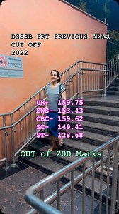 Dsssb prt cut off 2022 #dsssb #ctet #reels #instareels #govtjobs #jobs #teachers #metro #delhimetro #trending | Priti Tokas