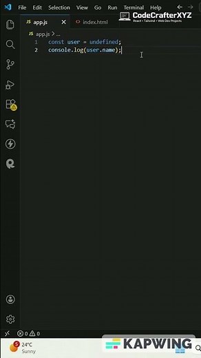 Fix: Uncaught TypeError Cannot Read Properties of Undefined JavaScript Quick Fix#javascript #coding