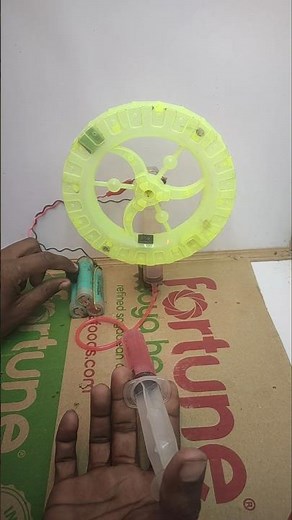 Amazing Hydraulic Press Science Project 🔥 | Simple Physics Experiment_Dc Motor