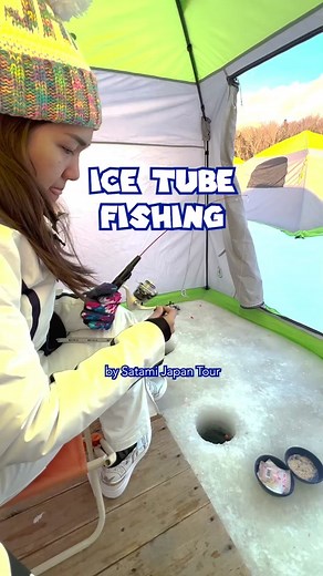 Ice Tube Fishing Have you ever tried ice tube fishing? There is a winter event in Akanko Onsen, Hokkaido. Where everyone comes to Lake Akan, to do ice tube fishing. With 1500 yen, you can get so many advantages! Including fishing permission, fishing tackles, baits, tents, and ice hole. You can also have your catches deep fried at shop for free! For more information, click the link on Bio, and select “Ticket/Attraction” . instagram : satamijapantour website : www.satamijapantour.com contact : lin