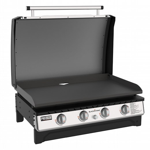 Blackstone Pro Series 4-Burner 36" Propane Omnivore Drop-in Outdoor Griddle with Hood