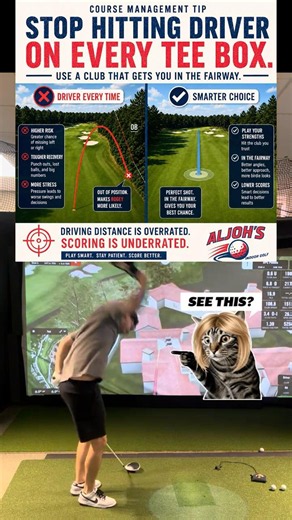 Stop Hitting Driver on Every Tee Box ⛳ #golf #golftips #golfswing #shorts #ytshorts