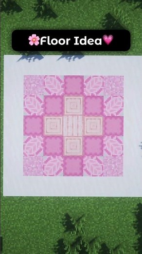 Simple Aesthetic Pink Cherry Floor Design Ideas In Minecraft! 🌸💗