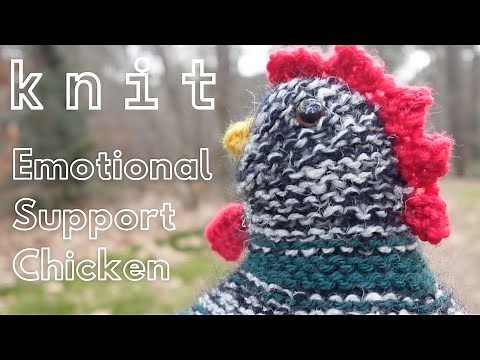 Finally Knitting an Emotional Support Chicken for myself | Project Vlog