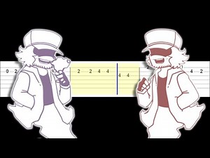 Friday Night Funkin - VS Garcello - FADING (Easy Guitar Tabs Tutorial)