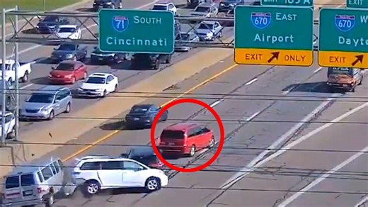 Reckless Ohio driver causes crash after stopping mid-highway for missed exit